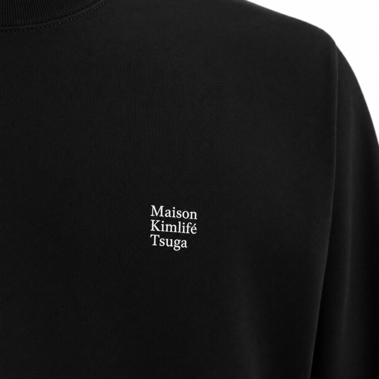 Black Long Sleeve — logo detail