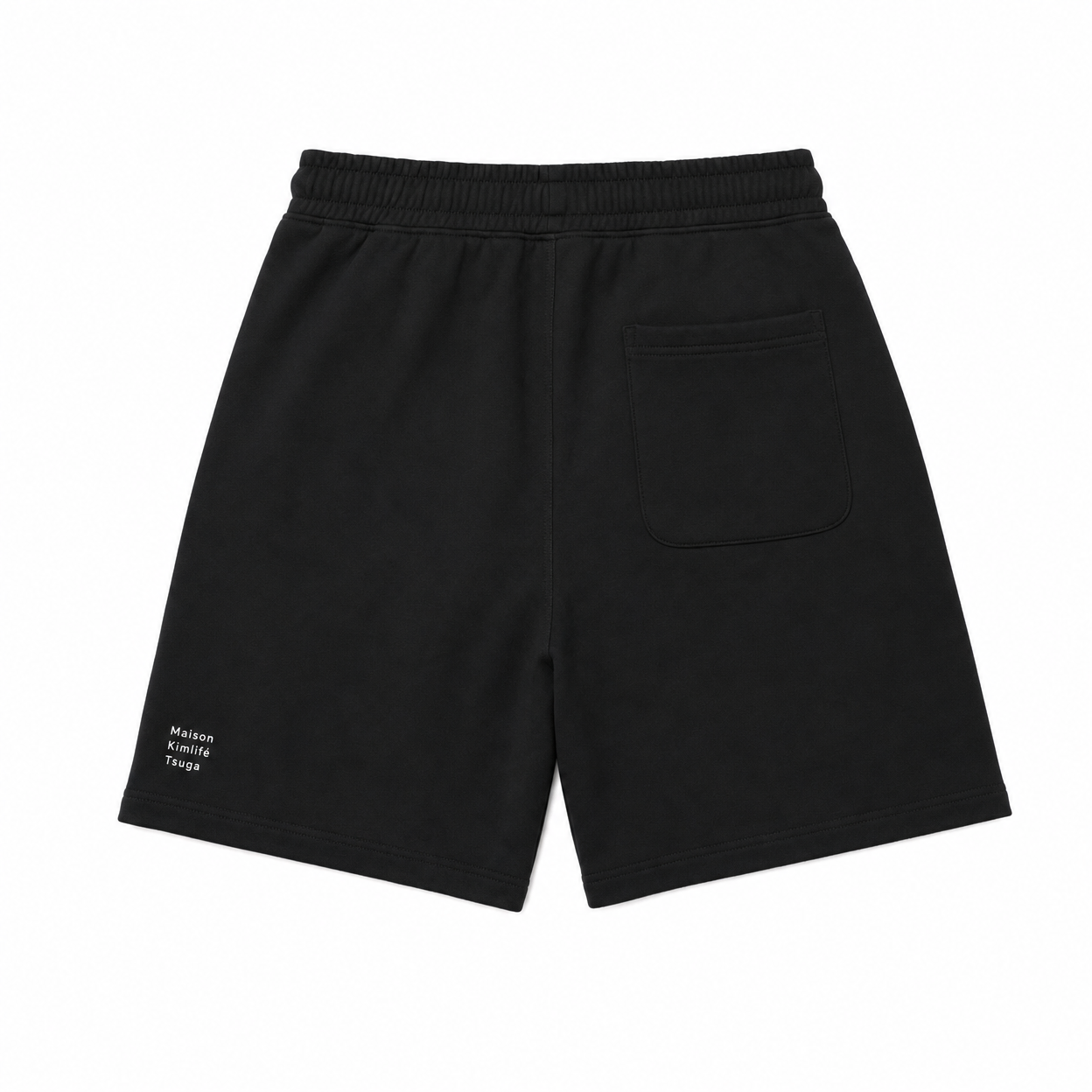 Black Sweat Shorts — back