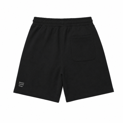 Black Sweat Shorts — back