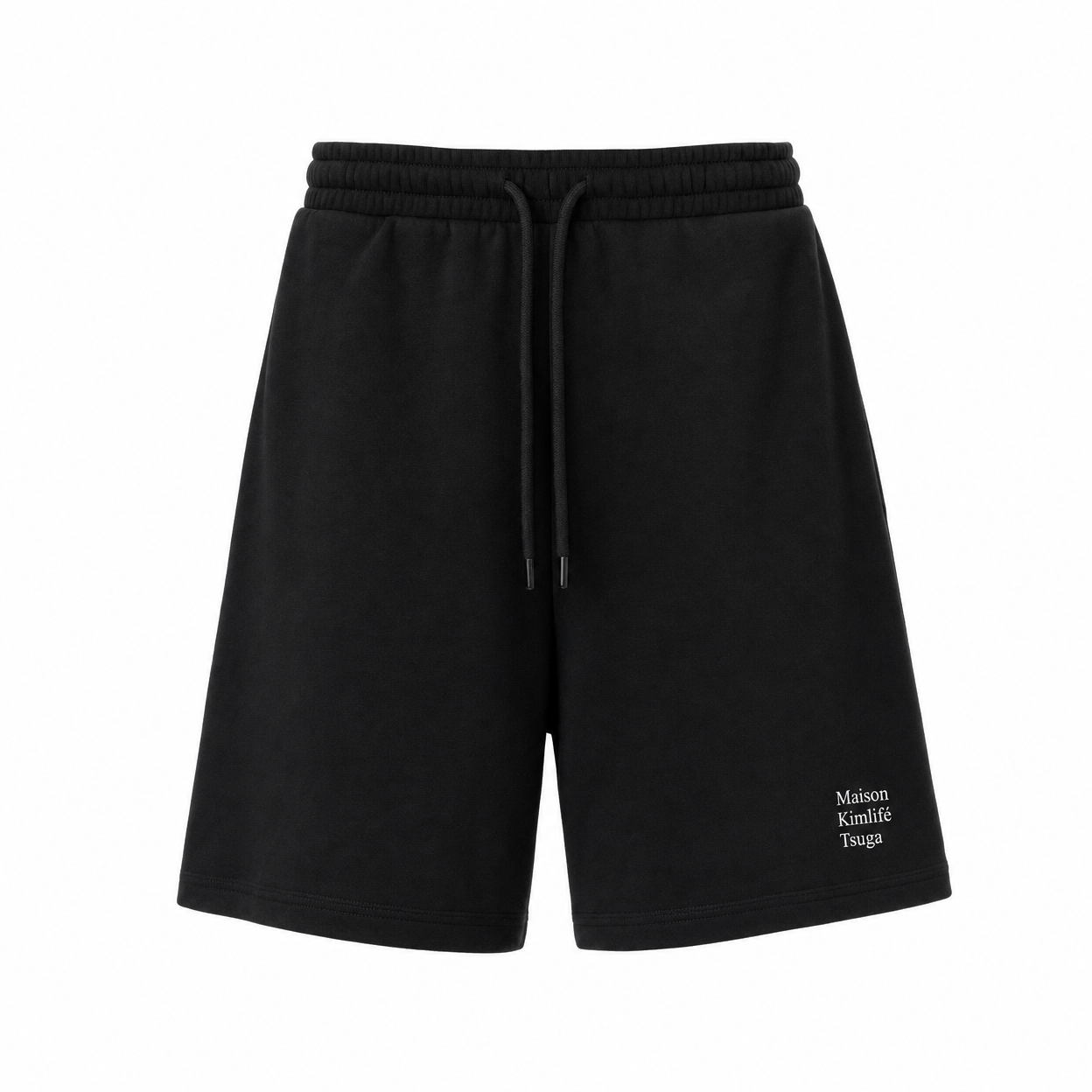 Black Sweat Shorts — front