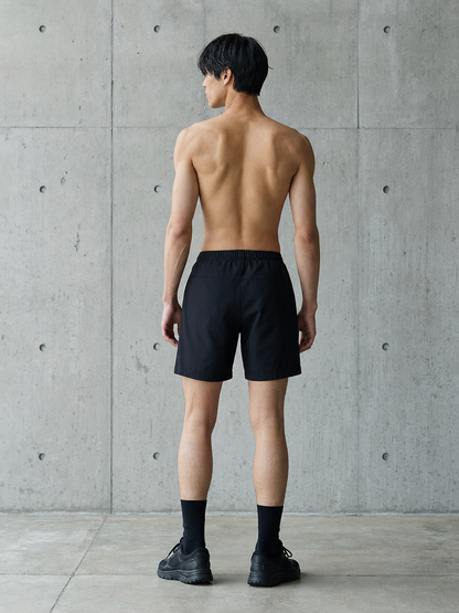 Black Sweat Shorts — back