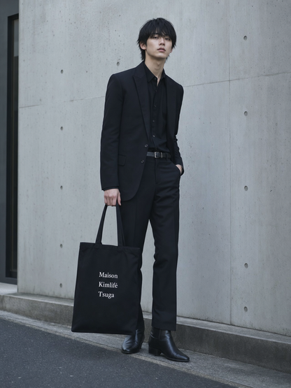 Black Tote Bag — front