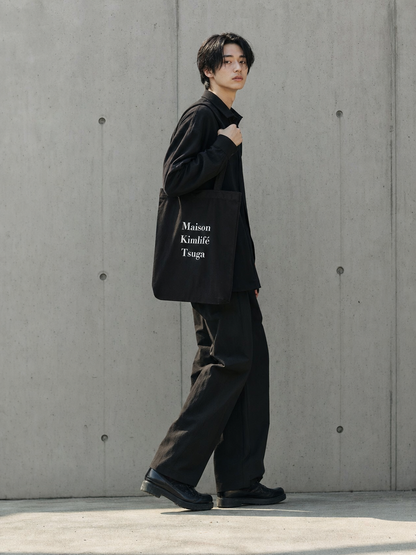 Black Tote Bag — shoulder