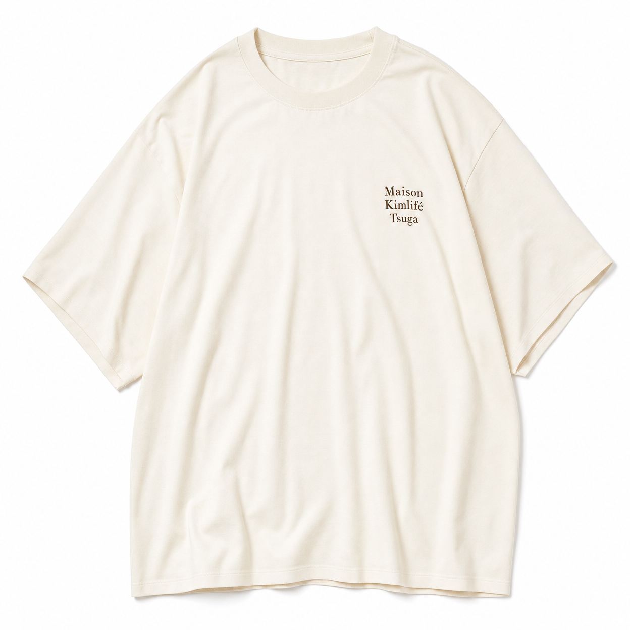 Cream Tee — flatlay