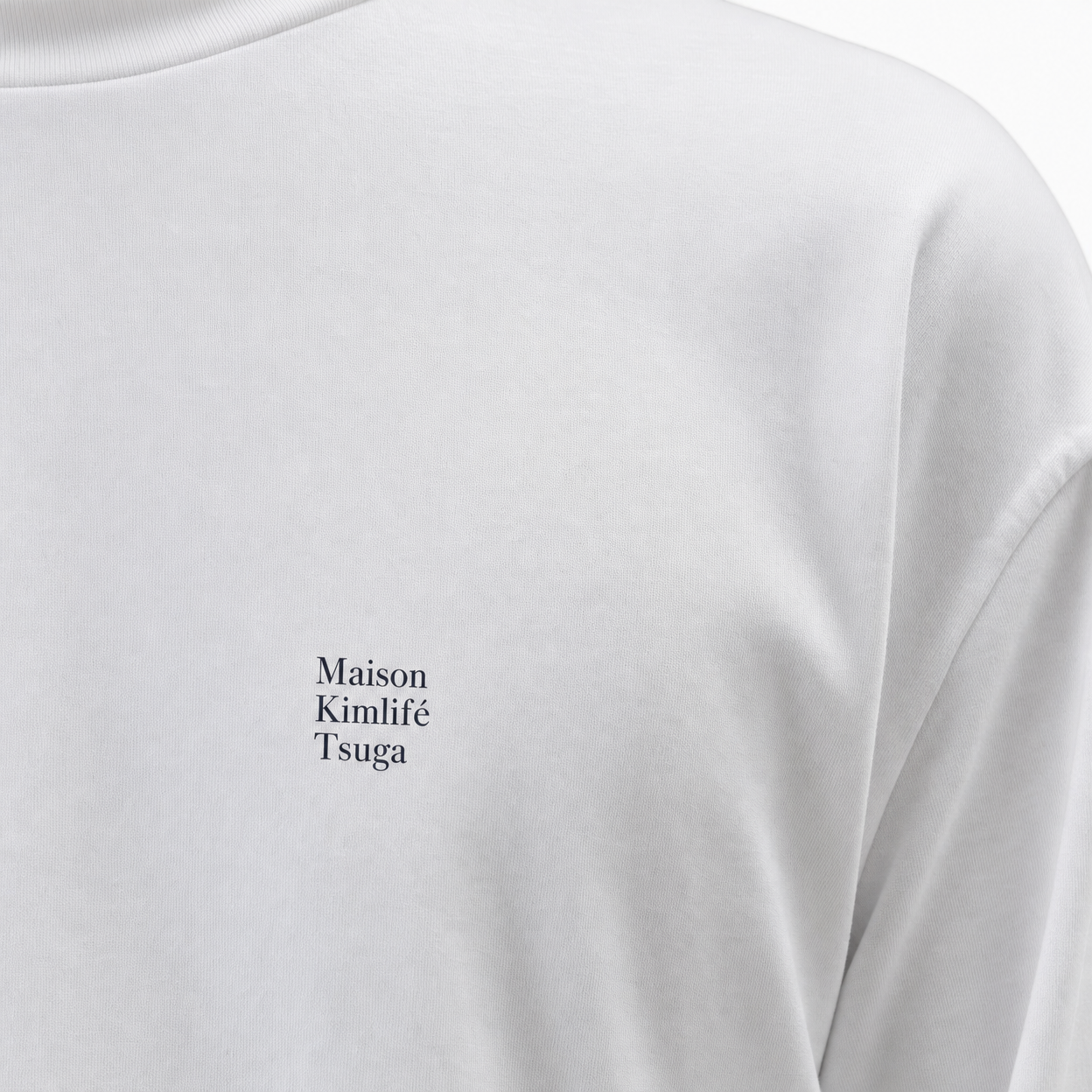 White Long Sleeve — logo detail