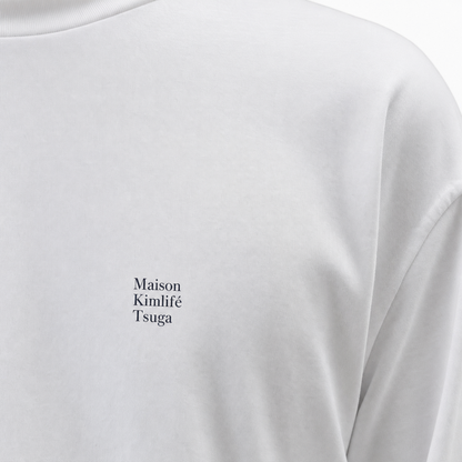 White Long Sleeve — logo detail