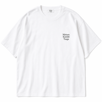 White Tee — flatlay
