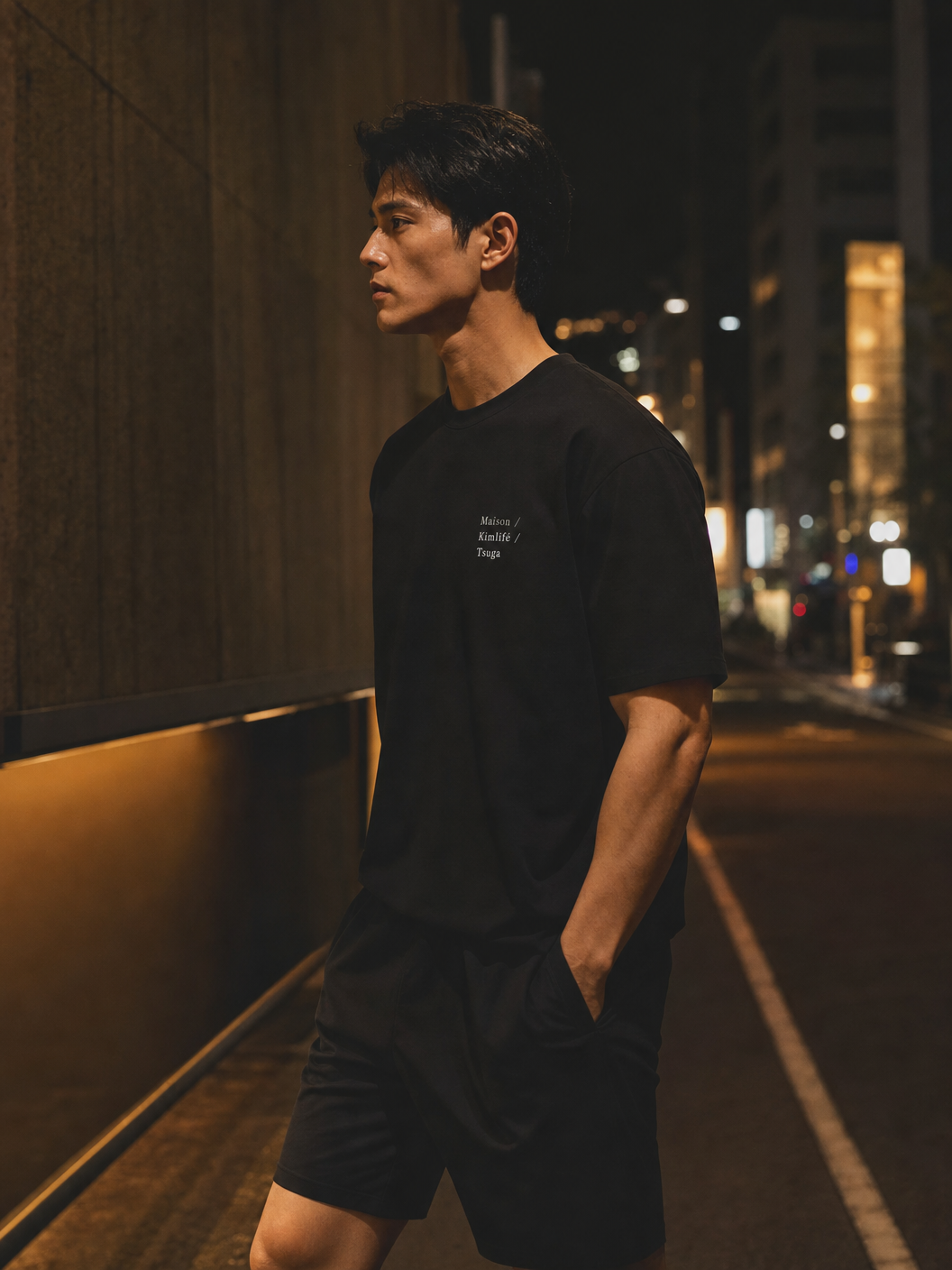 03 — NIGHT, BLACK TEE